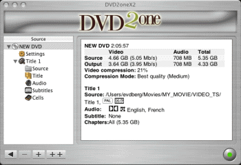 Full DVD2one for Windows screenshot